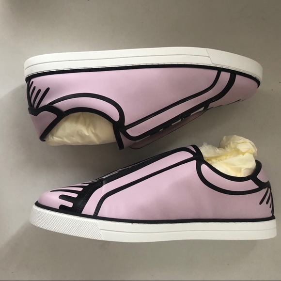 NIB Fendi x Joshua Vides FF Logo Slip-On Sneaker - Picture 9 of 16